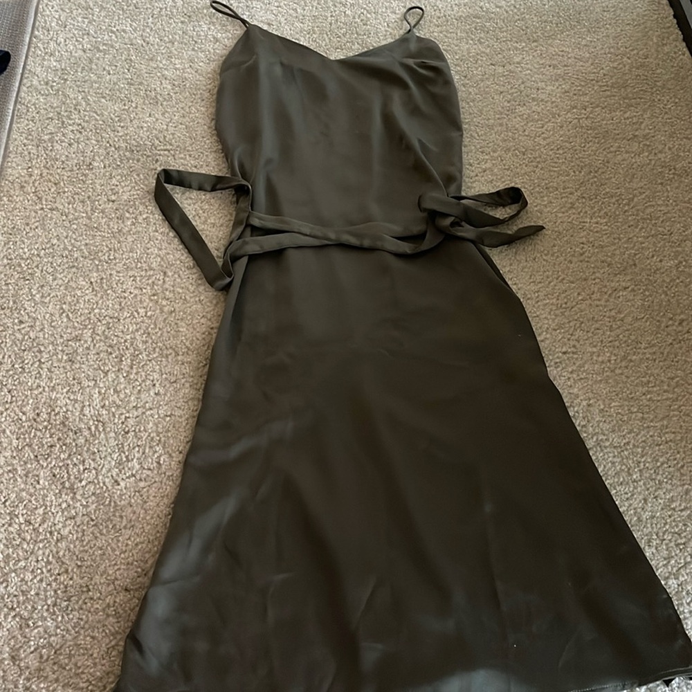 ASOS Olive Green Slip Dress